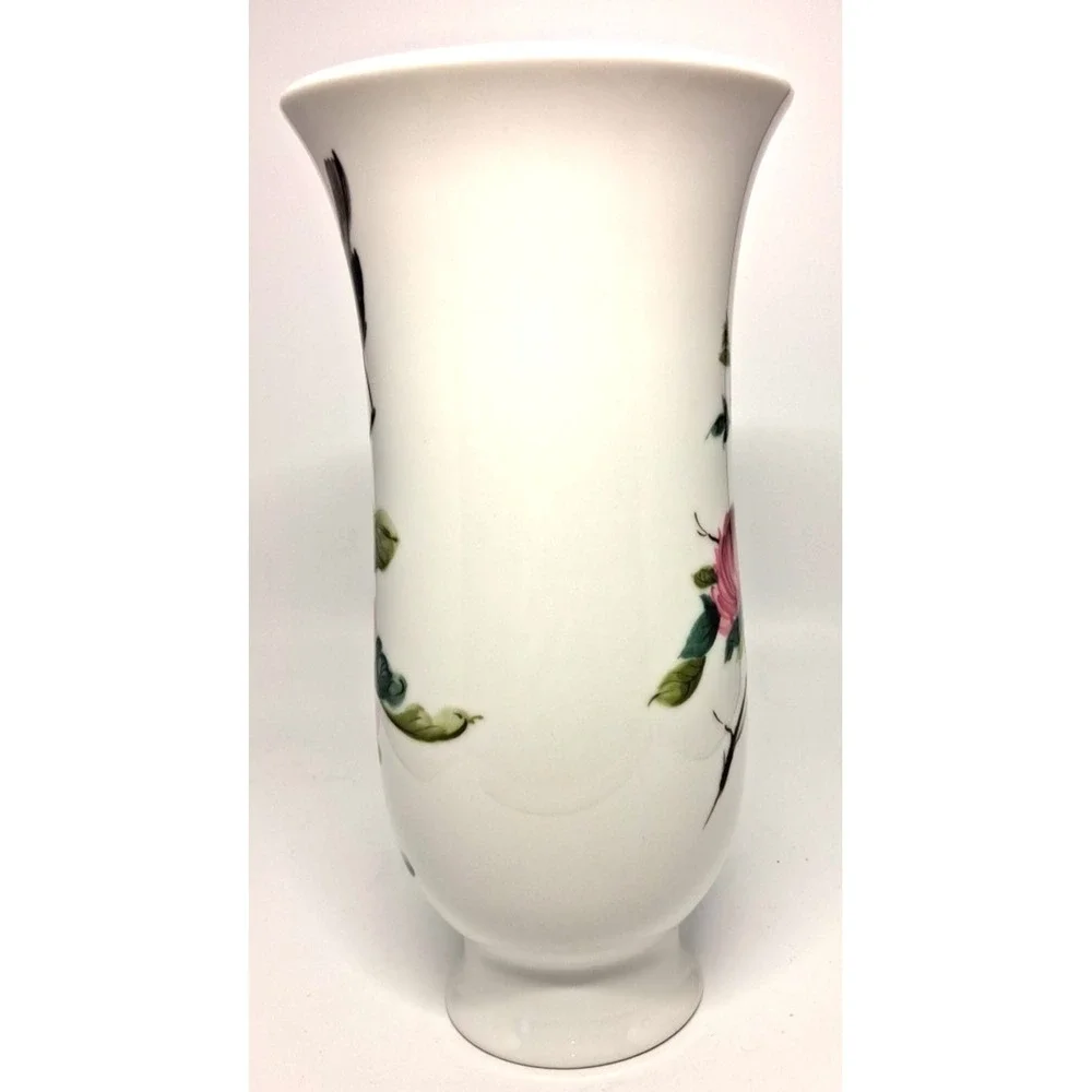 Kaiser Porcelain Vase by A.K.Kaiser CO made in Germany Bird w/Flower